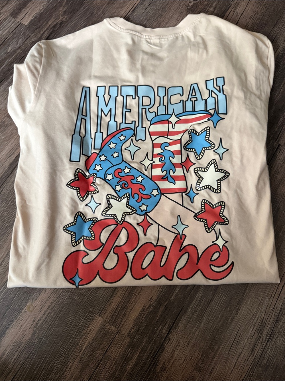 Kids White 'American Babe' Graphic Tee